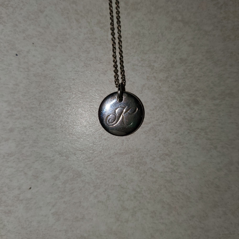 Tiffany & Co. Initial necklace "K"
